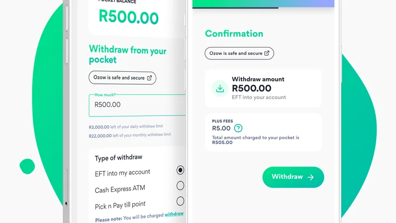 Fast withdrawal processing dashboard